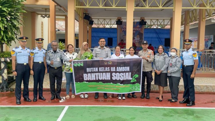 Rutan Ambon Salurkan Bantuan kepada Keluarga WBP, Tanamkan Nilai Empati dan Kemanusiaan
