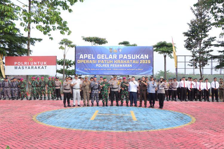 Patuh Krakatau 2025: Polres Pesawaran Gelar Apel Besar, Siap Tegakkan Tertib Lalu Lintas