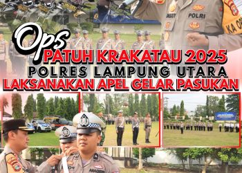 Apel Operasi Patuh Krakatau 2025, Polres Lampung Utara Siap Tertibkan Lalu Lintas