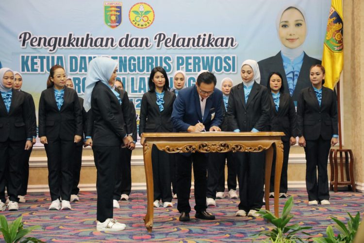Perwosi Lampung 2025–2029 Resmi Dikukuhkan, Gubernur Dorong Ekosistem Olahraga yang Inklusif dan Berkelanjutan