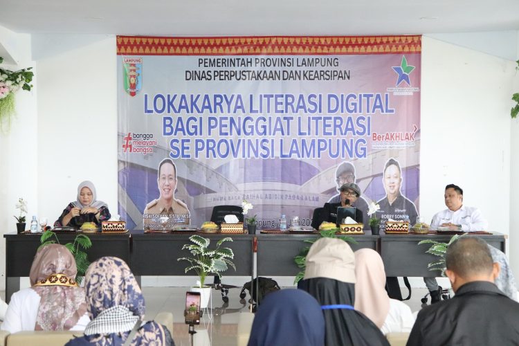 Hadapi Era Digital, Diperpus Lampung Bekali Penggiat Literasi Lewat Lokakarya Literasi Digital