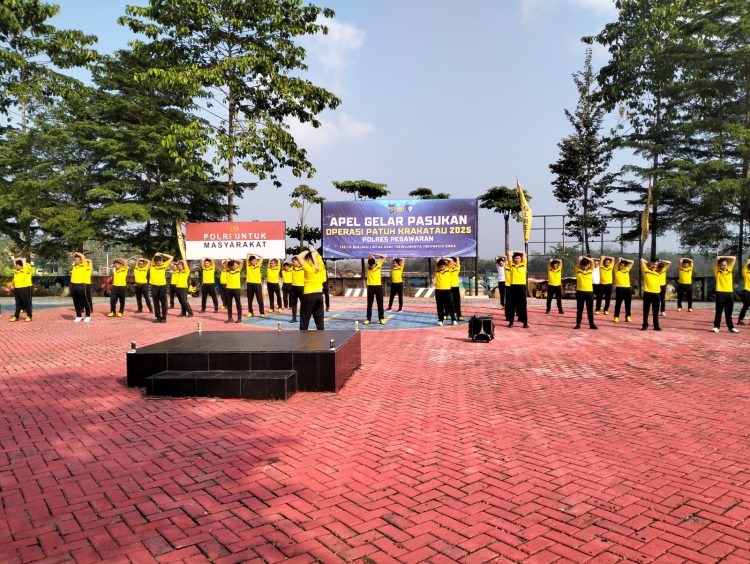 Perkuat Soliditas dan Kebugaran, Polres Pesawaran Gelar Olahraga Rutin Bersama