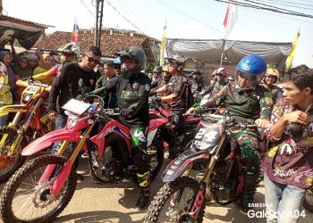 Komunitas Trail Gas Amal, Bupati Pringsewu Dukung Pembangunan Masjid Lewat Aksi Roda Dua