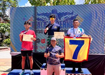 Prajurit Muda Yonif 7 Marinir Raih Tiga Medali di Piala Gubernur Invitasi Renang 2025