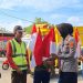Sat Lantas Polres Pesawaran Tebar 1.000 Bendera Merah Putih Sambut HUT RI