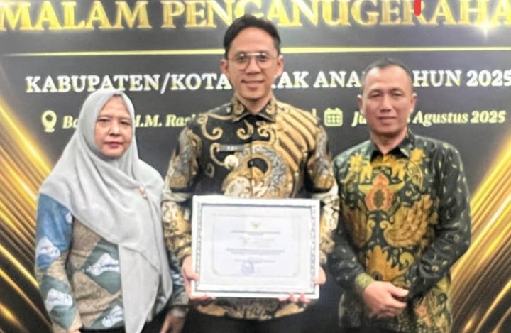 Lampung Selatan Raih Peningkatan Skor Verifikasi di Ajang Kota Layak Anak 2025