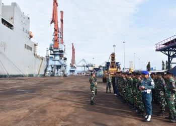 Lanal Lampung Perkuat Pengamanan Kapal Perang AS di Pelabuhan Panjang