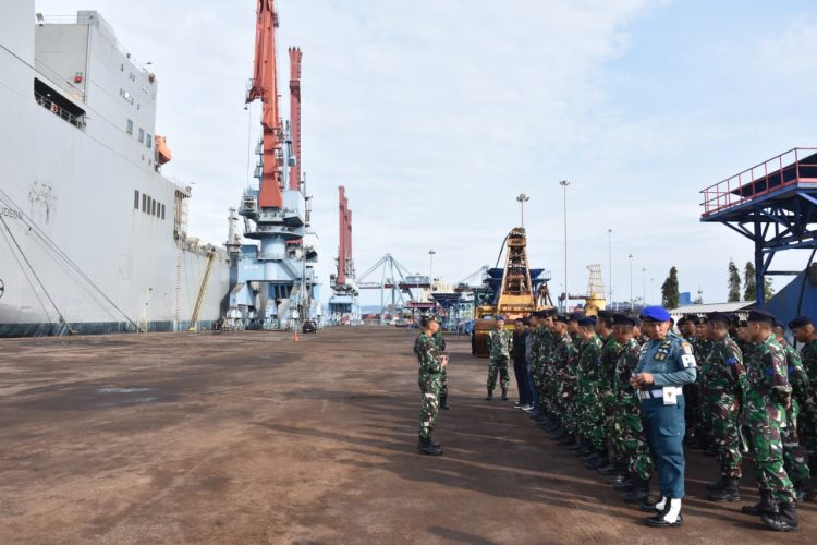 Lanal Lampung Perkuat Pengamanan Kapal Perang AS di Pelabuhan Panjang