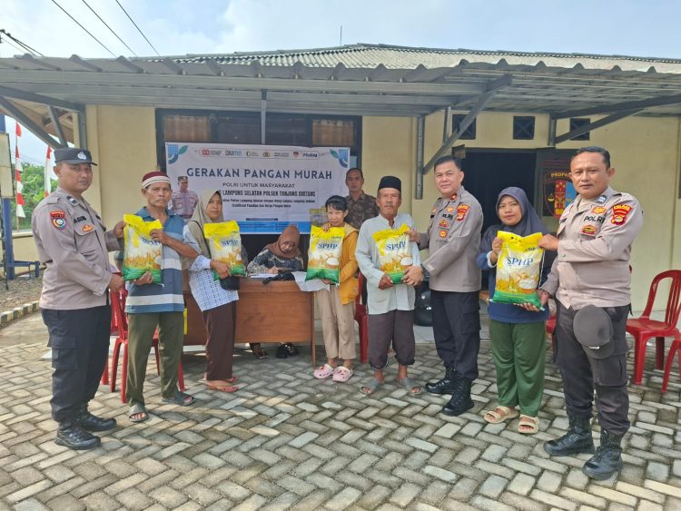 Polres Lampung Selatan Gelar Gerakan Pangan Murah, Ribuan Warga Dapatkan Beras SPHP Harga Terjangkau