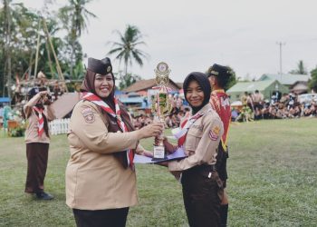 Wabup Pringsewu Pimpin Apel Besar Peringatan Hari Pramuka Ke-64