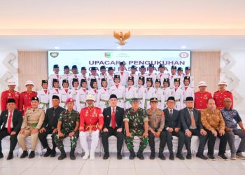 30 Anggota Paskibraka Pesawaran Resmi Dikukuhkan, Siap Kibarkan Merah Putih di HUT RI ke-80
