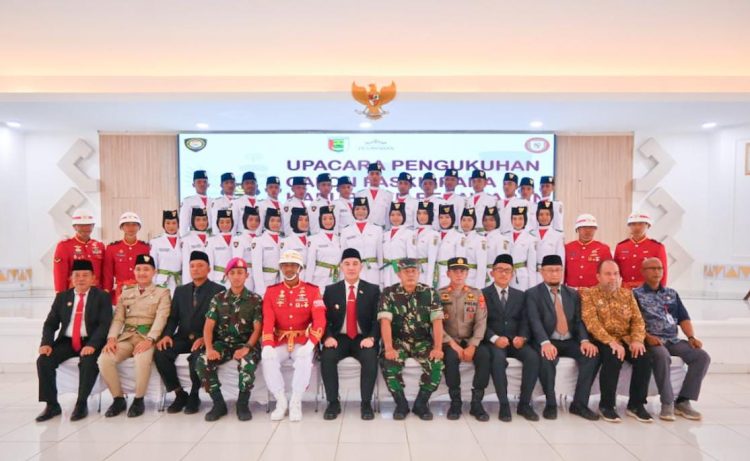 30 Anggota Paskibraka Pesawaran Resmi Dikukuhkan, Siap Kibarkan Merah Putih di HUT RI ke-80