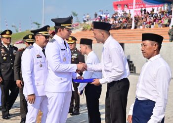 Menara Siger Jadi Saksi Sejarah, Lampung Selatan Gelar Upacara HUT RI ke-80 untuk Pertama Kalinya