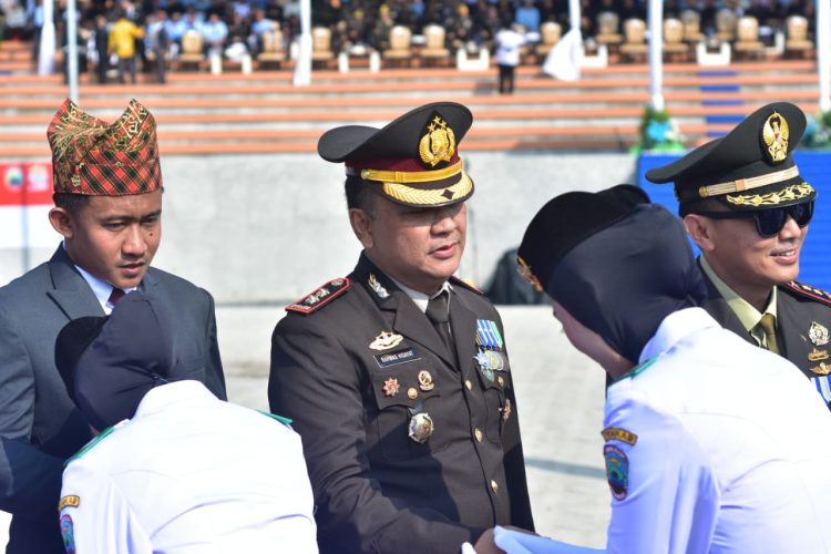 Ikuti Upacara HUT Ke-80 RI di BHC Menara Siger, AKBP Rahmad Hidayat: Semangat Kemerdekaan Perangi Narkoba