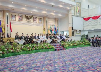 Suasana Khidmat Warnai Detik-Detik Proklamasi HUT RI ke-80 di Kabupaten Pesawaran