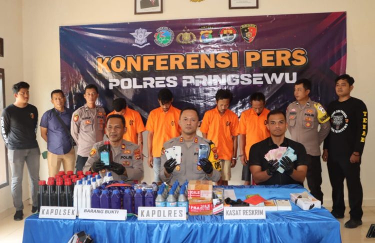 Penanganan Tindak Pidana Jalanan, Polres Pringsewu Tangkap 13 Pelaku C3