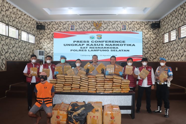 Polisi Gagalkan Penyelundupan 90 Kg Ganja di Bakauheni, Ribuan Jiwa Terselamatkan