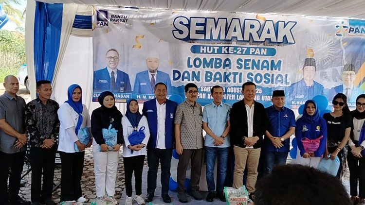 Meriah dan Bermakna, HUT PAN ke-27 di Lampung Utara Jadi Ajang Kebersamaan