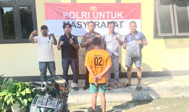 Pelaku Curanmor Bersenjata Tajam Ditangkap Polsek Wonosobo Bersama Warga, Rekannya Masih Buron