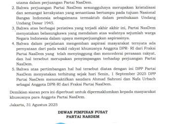 NasDem Pecat Ahmad Sahroni dan Nafa Urbach: Teguran Keras dari Rakyat untuk Elit Politik