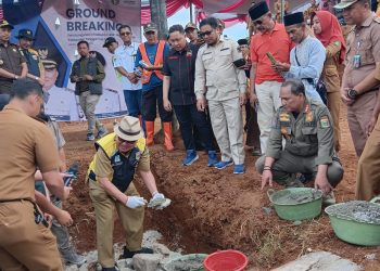 Bupati Tanggamus Resmikan Groundbreaking Pembangunan Jembatan Strategis Ulu Semong