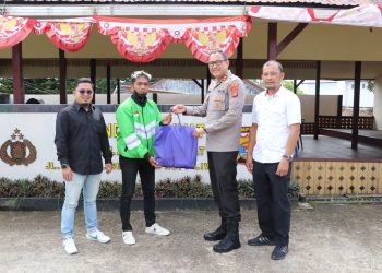 Kapolres Lampung Barat AKBP Rinaldo Aser Gelar Silaturahmi Bersama Driver Ojek Online Draiv