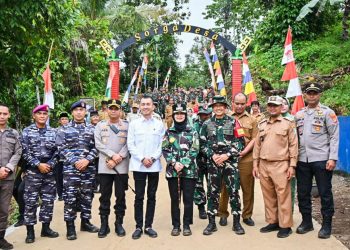 TNI Hadir di Desa Trimulyo: Infrastruktur Baru Bikin Warga Pesawaran Semringah