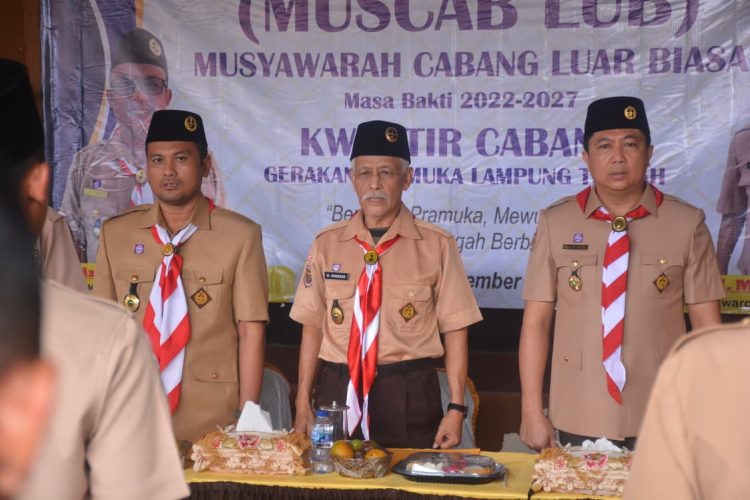 Pramuka Lampung Tengah Gelar Musyawarah Cabang Luar Biasa, Welly Adi Wantra Resmi Pimpin Kwarcab 2022-2027