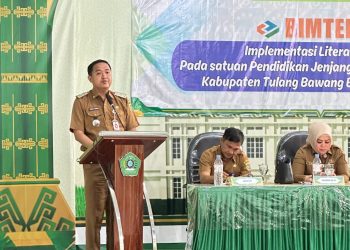 Penguatan Literasi Di Tulang Bawang Barat, Thomas Americo Tegaskan Guru Wajib Bangun Nalar Kritis Siswa