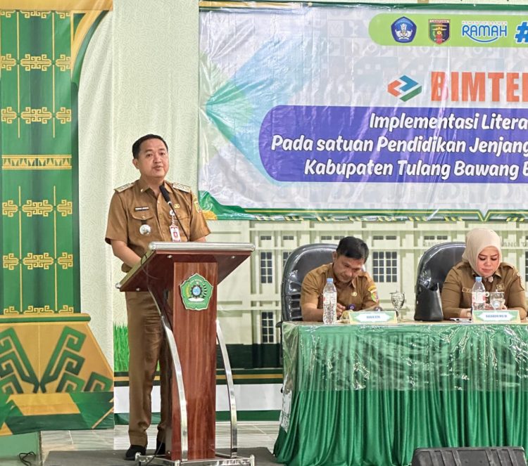Penguatan Literasi Di Tulang Bawang Barat, Thomas Americo Tegaskan Guru Wajib Bangun Nalar Kritis Siswa