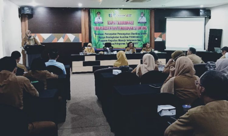 Tim Percepatan Penurunan Stunting Kabupaten Pringsewu Gelar Rakor Strategis, Dorong Kolaborasi Maksimal