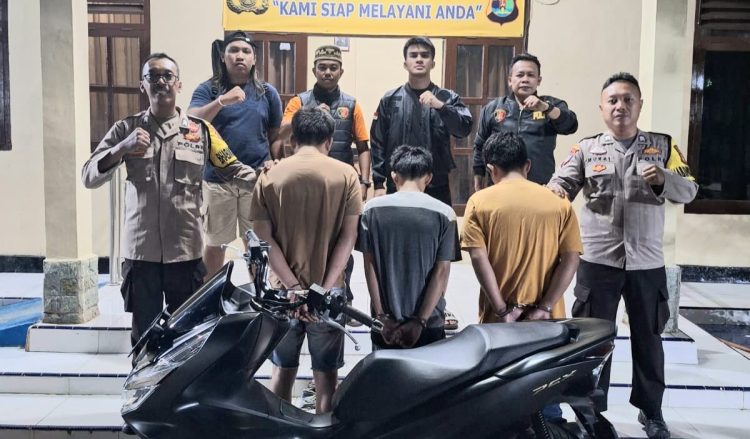 Polsek Pugung Bongkar Penipuan Motor Modus COD, Tiga Pelaku Dibekuk, Satu Masih Buron