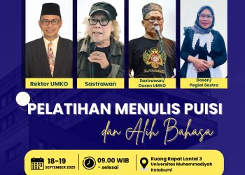 Isbedy Stiawan ZS Hadir di UMKO: “Paus Sastra” Siap Cetak Penyair Muda Lampung Lewat Workshop Puisi