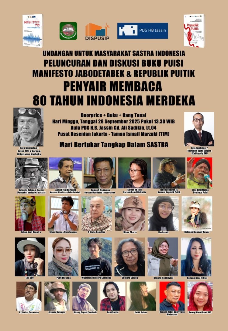 Penyair Pertanyakan “Benarkah Kita Sudah Merdeka?” dalam Perayaan 80 Tahun Indonesia di PDS HB Jassin