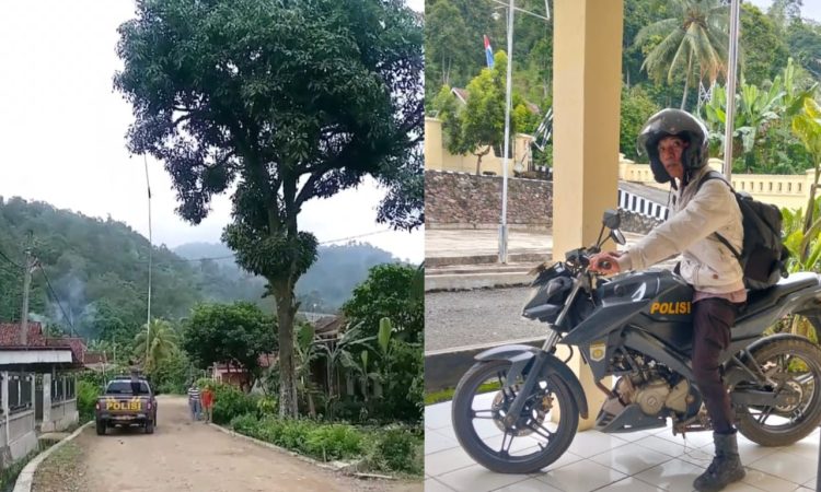 Polisi Polsek Semaka Viral, Bantu Ibu Hamil Ambil Mangga Tinggi di Tanggamus