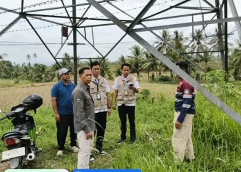 Pemeriksaan Lapang Pembuatan Sertifikat Tapak Tower SUTT di Kabupaten Pringsewu, Dorong Infrastruktur Listrik Lebih Andal