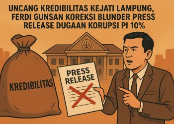 Blunder Fatal Kejati Lampung Soal Kasus Korupsi PI 10%, Ferdi Gunsan Angkat Bicara