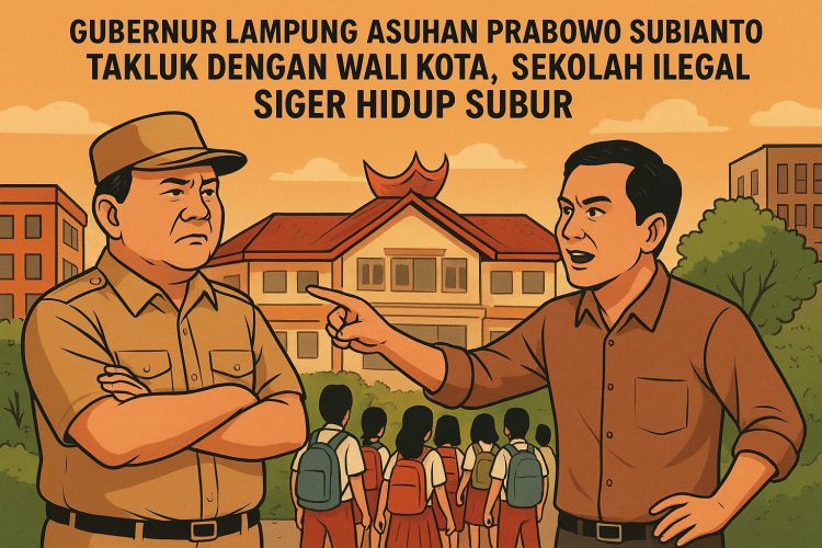 Gubernur Lampung Dinilai Tak Berdaya Hadapi Wali Kota Eva Dwiana, Sekolah Ilegal Siger Justru Kian Subur