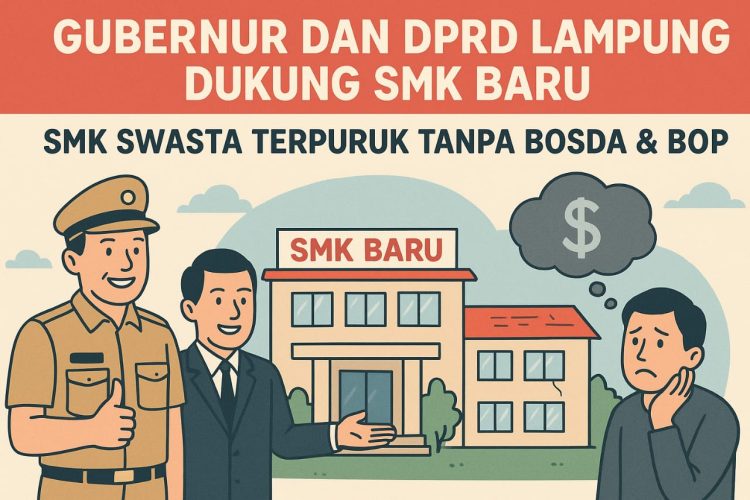 Dukungan Gubernur dan DPRD Lampung untuk SMK Baru Picu Gejolak: SMK Swasta Menjerit Tanpa Bosda dan BOP