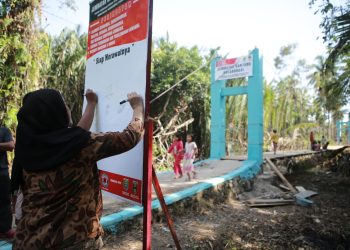Heboh! Jembatan Gantung Tampang Muda Rampung Hanya 5 Hari, Akses Sekolah Kembali Lancar
