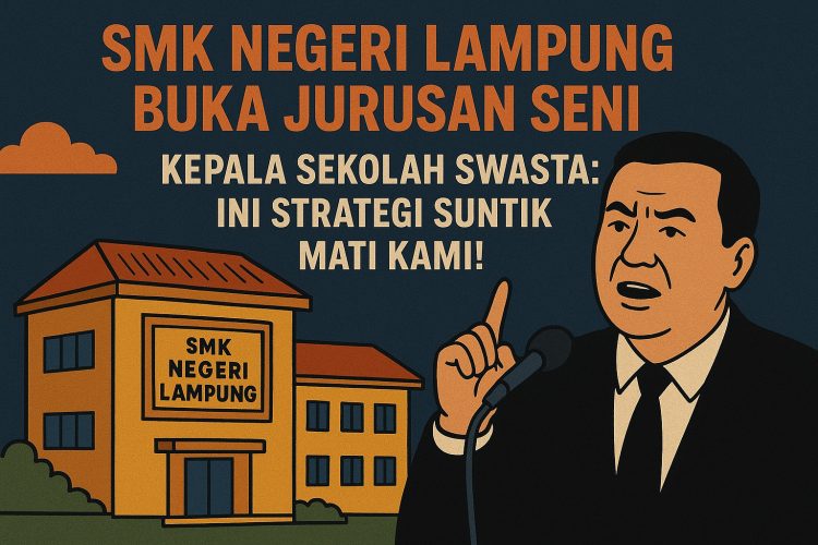 Polemik Pendidikan di Lampung Memanas: SMK Negeri Buka Jurusan Seni, Sekolah Swasta Tuding “Strategi Suntik Mati”