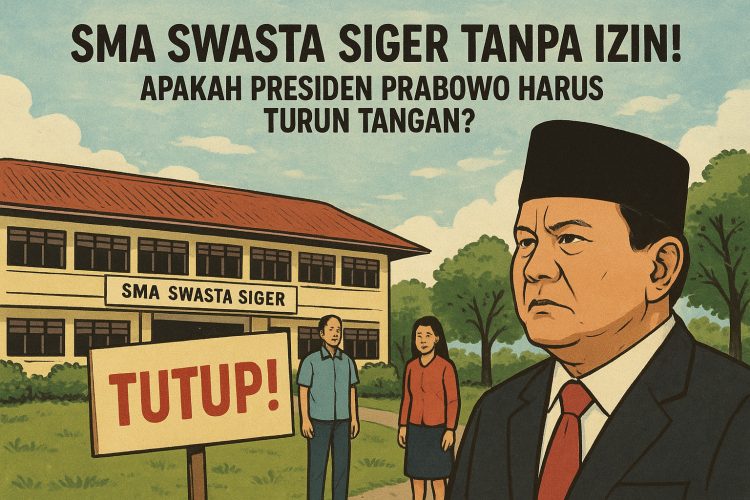 SMA Swasta Siger Tanpa Izin! Apakah Presiden Prabowo Harus Turun Tangan?