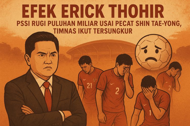 Efek Erick Thohir: PSSI Rugi Puluhan Miliar Usai Pecat Shin Tae-yong, Timnas Indonesia Ikut Tersungkur!
