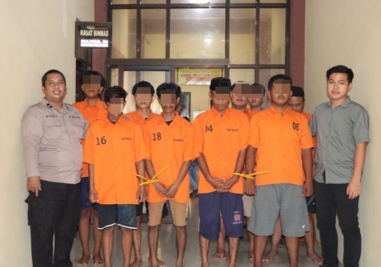 Polres Pringsewu Ringkus 8 Pelaku Narkoba dalam Semalam, 2 Di Antaranya Diduga Pengedar