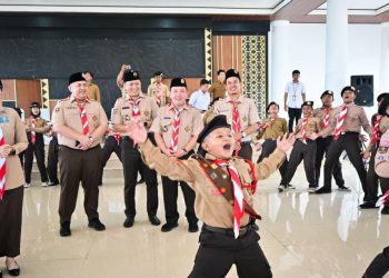 Ketua Mabicab Nanda Indira Lepas 86 Peserta Kontingen Kwarcab Pesawaran ke Jambore Daerah VII Lampung