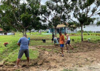 Kolam Lapas Dharmasraya Disulap Jadi Jalan Tertata Rapi, WBP Antusias Ikut Bangun Lingkungan Bersih dan Efisien
