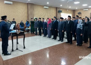 Bupati Pringsewu Lantik 47 Pejabat Administrator dan Pengawas, Riyanto Pamungkas Tekankan Amanah dan Kinerja