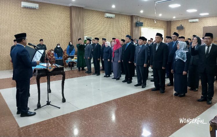 Bupati Pringsewu Lantik 47 Pejabat Administrator dan Pengawas, Riyanto Pamungkas Tekankan Amanah dan Kinerja