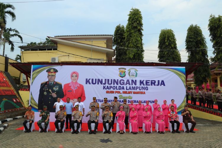 Kapolda Lampung Lakukan Kunjungan Kerja ke Polres Tanggamus, Tegaskan Profesionalisme dan Pelayanan Humanis