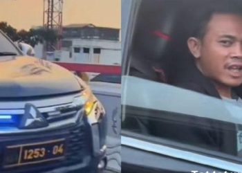 Viral di Bandung, Sopir Pajero dengan Plat Dinas dan Strobo Palsu Diamankan Polisi